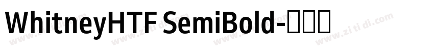 WhitneyHTF SemiBold字体转换